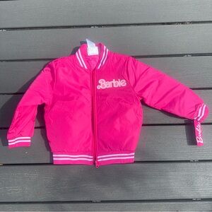 Girls' Barbie Pink Puffer Jacket